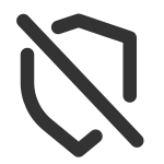 Shield Off SVG Icon